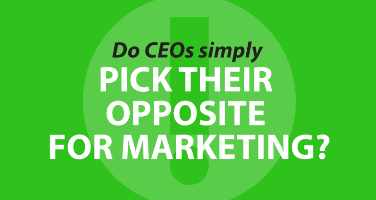 Do CEOs simply pick their opposite for marketing?
