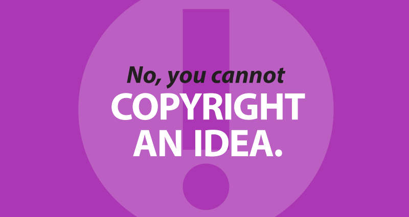 no, you cannot copyright an idea