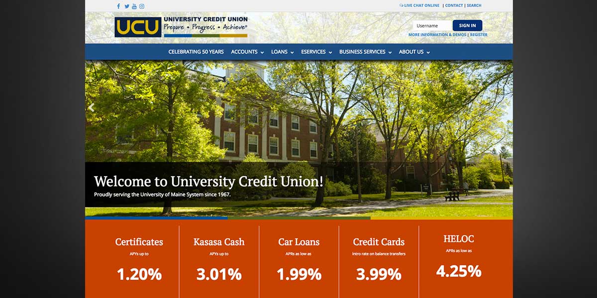 UCU Maine website