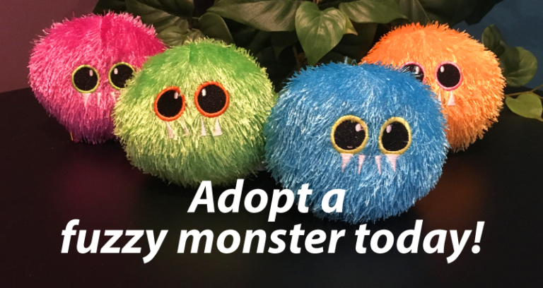 Adopt a fuzzy monster today!