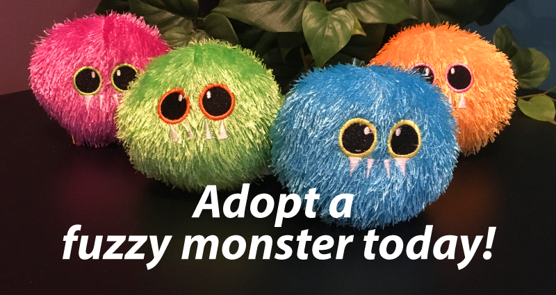 Adopt a fuzzy monster today!