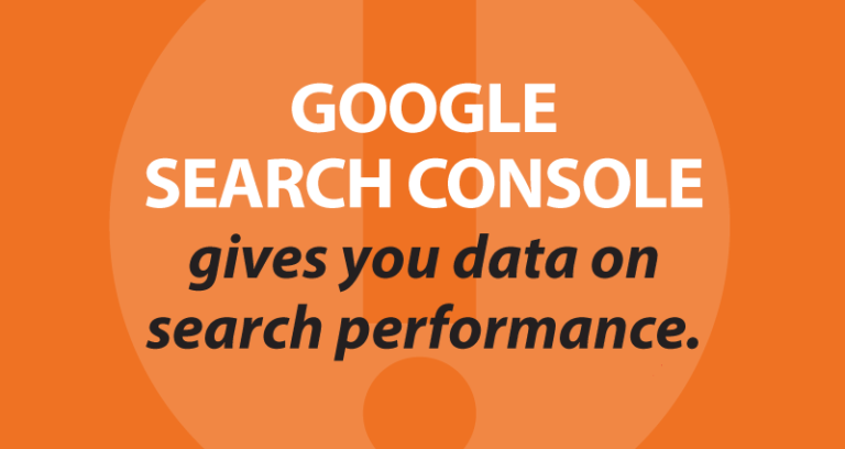 Google Search Console gives you data on search performance.