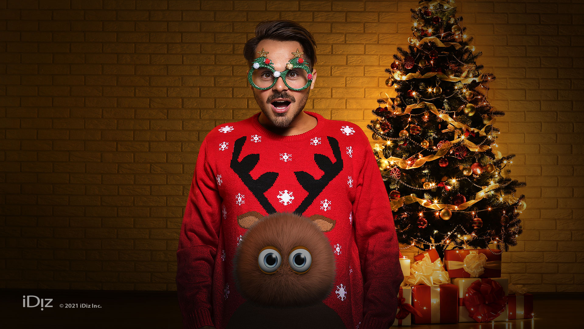 Monster holiday sweater
