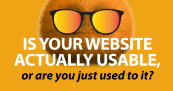 Is your website actually usable, or are you just used to it?