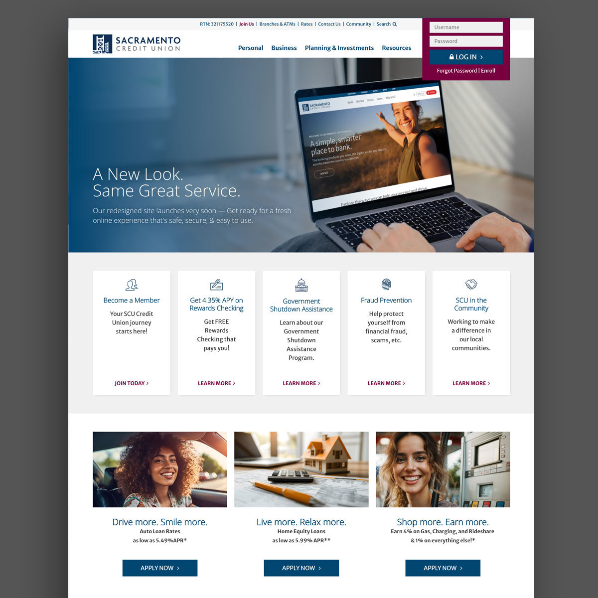 Sacramento CU Old Site