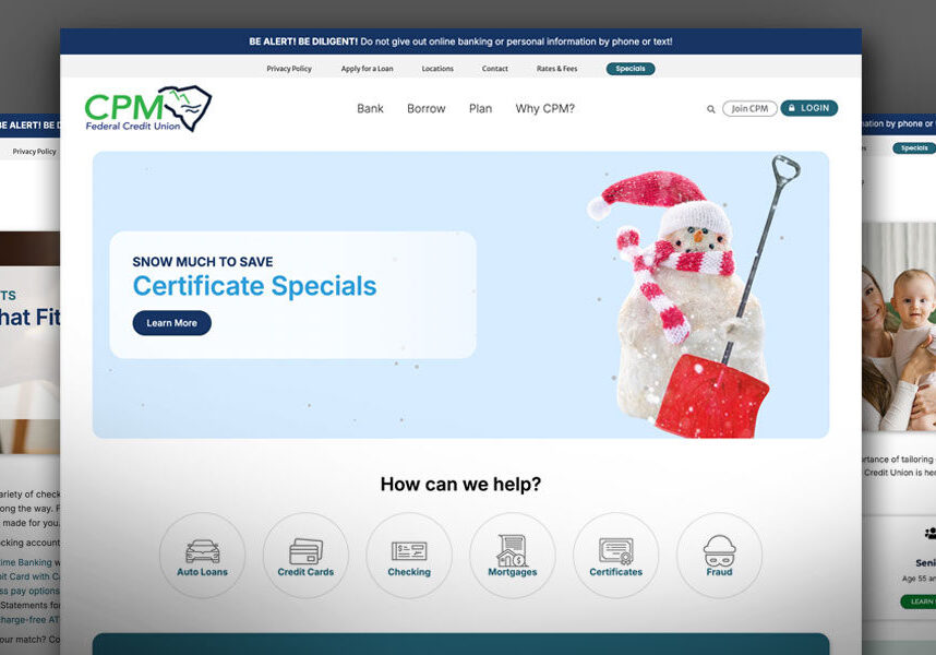 CPM Federal Credit Union 2026 Redesigned Website
