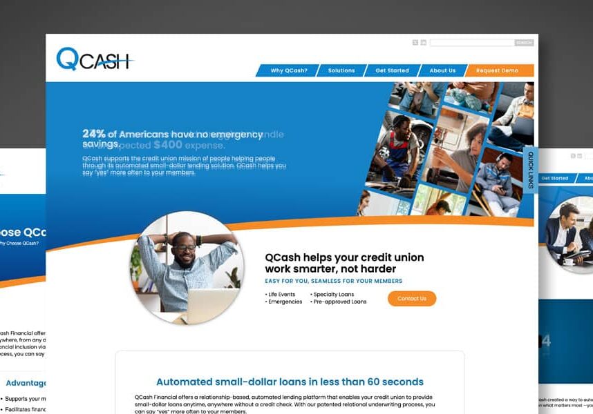 QCash Website Redesign